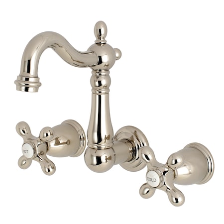 Heritage KS1226AX 8-Inch Center Wall Mount Bathroom Faucet KS1226AX